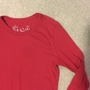 Kirra Long-Sleeve Ribbed Shirt